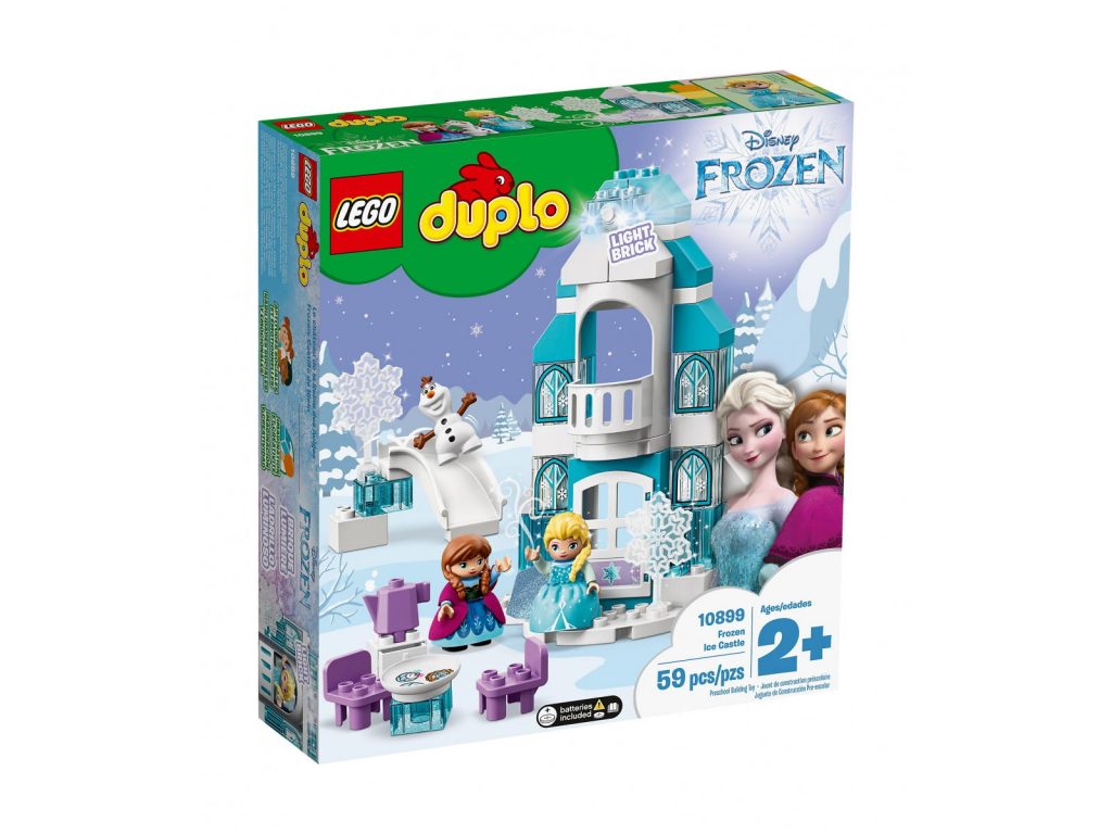 Idealny dla najmłodszych zestaw lego duplo zamek z krainy lodu.