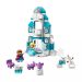 Inspirowany disneyowskim hitem lego duplo zamek z krainy lodu.