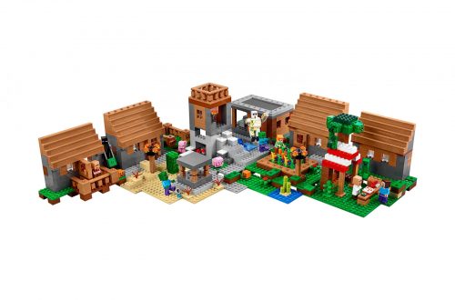 W pełni bezpieczny zestaw Lego Minecraft wioska.
