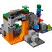 Kolorowy, pełny detalów zestaw lego minecraft jaskinia zombie.