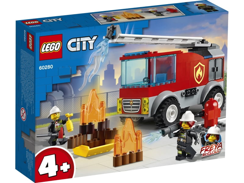 lego wóz strażacki z drabiną