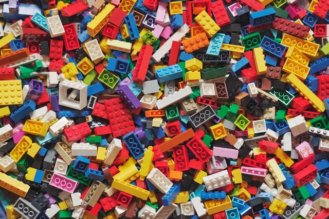 lego wóz strażacki z drabiną